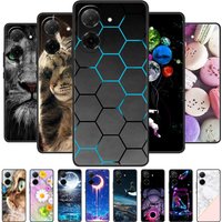 For Xiaomi Redmi A5 Case POCO C71 Cool Painted Silicone TPU Soft Cover for Xiaomi RedmiA5 Redmi A 5 Cases Black Protective Shell
