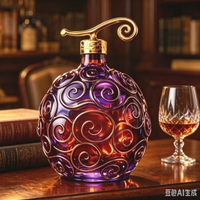 Elegant Luxury Spiral Glass Decanter 30th Anniversary Whiskey Bottle Multi-use Decorative Perfume - Premium Holiday Gift Item