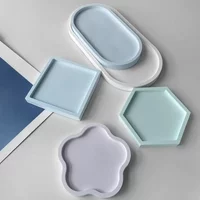 Oval Tray Mold Storage Box Silicone Molds Oval Coaster Crystal Mold Ashtray Cement Flower Pot Molds Resin Casting Plaster Mould