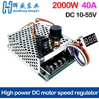 DC 10-50V 40A Motor Speed Controller PWM Motor 12V/24V/36V/48V Inverted Switch CW CCW Reversible Pulse Driver 10V-50V