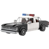 Police Building Blocks City Patrol Car Assembled Vehicle Toy MOC Model Educational Gift