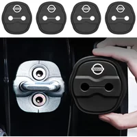 2/4pc Car Styling Car Silicone Door Lock Cover Sticker Case For Nissan Note Juke Sentra Patrol Navara Micra Leaf Almera Qashqai