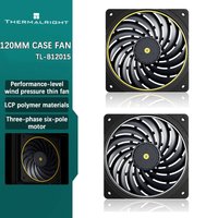 Thermalright TL-B12015 12cm Thin Fan LCP Polymer Material Fan Blades Double Ball Bearings Three-Phase Six-Pole Motor 120x120x15