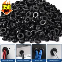 350/70Pcs Rubber Grommet Kit Cable Wire Hole Grommets For Automotive Wiring Electrical Panels Dust Proof Moisture Resistant Tool