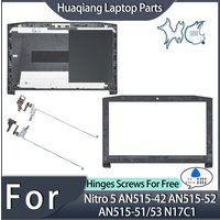 New Cover For Nitro AN515-42 5 AN515-41 AN515-51 AN515-52 AN515-53 N17C1 Plastic LCD Back Cover Front Bezel Hinges Replcement