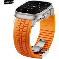Sportliches Silikonarmband für Apple Watch Ultra 4 3 2 49mm 46mm 45mm 44mm Luxus-Armband für iWatch Series 12 11 10 9 8 7 6 5 Se