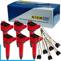 Set 6 Ignition Coil GS300 GS350 GS450h IS250 IS350 Mark X GRX121R 3GRFSE FJ 4Runner Cruiser GSJ15R 4.0 1GRFE Landcruiser Prado