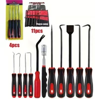4 Pcs/11 Pcs Car Precision Pick Hook Set with Scraper Automotive Electronics Tools High-Quality Material Non-Slip Design