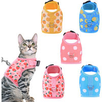 Summer Escape-Proof Cat Harness - 3D Mesh Breathable Vest with Reflective Stripes & Quick-Snap Leash Set