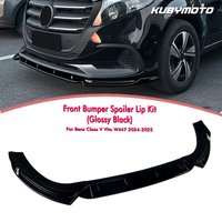 Front Bumper Lip Chin Spoiler Splitter Bodykit For Mercedes Benz V Class W447 2024-2025