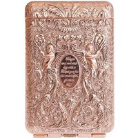 Retro Hand-carved Metal Cigarette Case for 14 Cigarettes Portable Pocket Tobacco Case Cigarette Holder Storage Box Smoking Tools