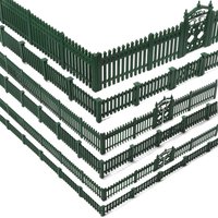 Eevemodel O HO N Scale Model Fences with Gates Building Wall for Model Trains Diorama Scene
