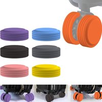 8 Pcs Silicone Luggage Wheels Protector Cover Anti-slip Shock Absorption Luggage Caster Shoes Reduce Noise Reduce Wheel Wear