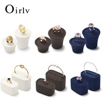 Oirlv Présentoir à bagues, accessoires de présentation de bijoux, plateau de présentation, support d'affichage d'accessoires, accessoires pour diffusion en direct
