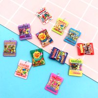 20Pcs Cartoon Simulation Candy Flatback Resin Charms Pendant Earring DIY Fashion Jewelry Accessories Cabochon Scrapbooking Craft