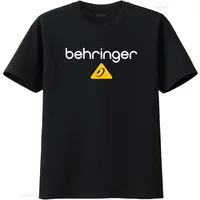 Behringer Logo Men's Heavy Cotton T Shirt Stylish and Comfortable for Music Enthusiasts vintage Washed Top For Everyday Wear
