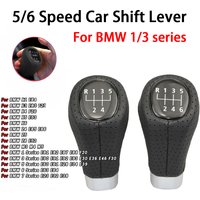 5/6 Speed Car Leather Shift Knob Lever For BMW 1/3 Series E46 E60 E63 E64 E87 E88 E90 E91 E92 E93 Shift Knob Accessories