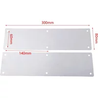 2pcs Stainless Steel Door Kick Plates For Interior Exterior Front Back Doors Deterring Forced Entry Attempts Home Improvement