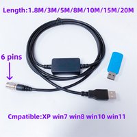 Brand new Data Download USB Cable FC-24 compatible Windows 7 8 10 11 XP For Topcon Sokkia Gowin South total station