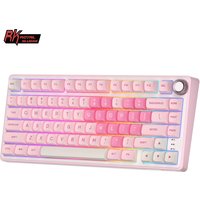 RK Royal Kludge R75 Gasket Mechanical Keyboard 75% RGB Backlit Hot-swappable Wired Gamer Keyboard with PBT Keycaps Volume Knob