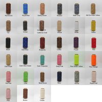 150D 0.8mm Thickness 260 Meters Long Flat Braided Polyester Waxed Thread DIY Craft String Leather Sewing 33 Colors Availbale