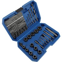 Multi Spline Nut Remover Non Slip Pattern Spiral Flute Extractor Wear Resistance for Rusted and Stripped Fasteners Drill