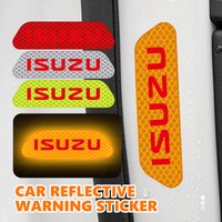 4pcs Car Door Stickers Reflective Safety Opening Warning Sticker For Isuzu Ruimai D-MAX MU-X PANTHER 4X4 ASCENDER TAGA EV Dmax I