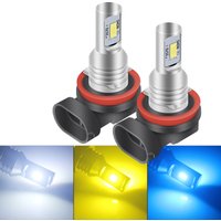 2pcs H7 H4 H8 H11 HB3 9005 HB4 Fog Light LED Bulbs Cars Headlight Bulbs Super Bright 12V Daytimes Driving Light 3570 Chip White