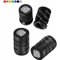 CNC Aluminum Valve Stem Caps For Harley Davidson Motorcycle Wheel Tire Covers Vehicle Accessory 8 colors H2