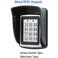 RFID Metal Access Control Keypad Rainproof Cover Outdoor Door Opener Electronic Lock System Cover TK4100 Keychain