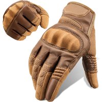 AliExpress NONE PU Leather Tactical Gloves Touch Screen Cycling Hard Shell Hiking Combat Hunting Airsoft Driving Bicycle Anti-slip Bike Mittens