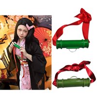 Anime Green Cosplay Prop Sealing Stick Cosplay Props Girls Halloween Bamboo Mouth Sticks for Halloween