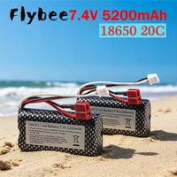 Baterie Li-ion 5200mah 18650 7.4V Battery For Q46 Wltoys 12428 12423 10428 144001 RC Cars Parts, Upgrade 3000mah 7.4 V Battery