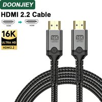 DOONJIEY 16K HDMI 2.2 Cable 16K@60Hz 8K@60Hz 96Gbps EARC ARC HDCP Ultra High Speed HDR For PS5/PS6 Laptop Gaming Home Theater