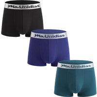 3 Pieces Bamboo Fiber Men's Panties Letter Waistband Boxer Briefs Solid Color Boxers Underwear For Man Classic Men Underpants