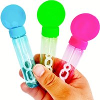 12/24 Pcs Liquid Free Bubble Empty Tube Birthday Wedding Party Guest Gift Decoration Christmas Carnival School Prize Gift Pack