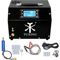 TUXING 300bar PCP Air Compressor 4500psi LCD Display Digital Control Compressor Built-in Auto Stop for Rifle Airgun Scuba Diving