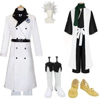 Anime Hitsugaya Toushirou Toshiro Hisagi Shuuhei wig Cosplay Boots Costumes Men Halloween Costume