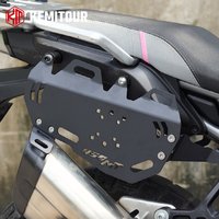 MT450 Seitenkofferhalterung für CFMOTO 450MT 2023 2024 2025 Aluminium Satteltaschenhalterung zum Anschrauben Einfache Montage Hochbelastbar Schwarz