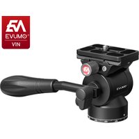 Tripod Head Mini Hydraulic Fluid Video Head Aluminum Panoramic Camera Mount Arca Swiss Quick Release Plate Max Load 4kg/8.82lbs