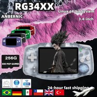 ANBERNIC RG 34XX RG34XX Retro Handheld Game Consoles Video Game Player 3500mAh 256G PSP Game 3.4inch IPS Screen Linux System Hot