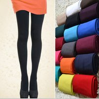 New Autumn Winter Sexy Black Classic 120D Leggings Women High Elasticity Opaque Footed Pantyhose Seamless Thick lady Stockings