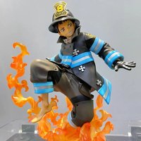 Anime 16CM Fire Force Shinra Kusakabe Anime terminado modelo de juguete coleccion de regalos Figure Birthday and holiday gifts
