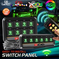 CO LIGHT RGB 8 Gang/6 Gang Drahtlose Fernbedienung Touch Switch Panel für RV Geländewagen Yacht Modifikation Schaltersteuerung