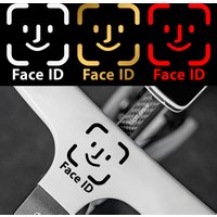 2pcs Funny Face ID Scan To Unlock Bike Stickers Waterproof Vinyl Decals MTB Road E-Bike Top Tube Frame DIY Bicycle Body Decor