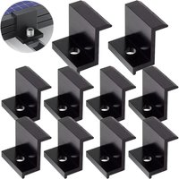 10pcs Aluminum Alloy PV Solar Panel End Clamps for 30mm Frame Corrosion Resistant Solar Mounting Hardware