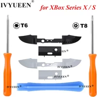 IVYUEEN 2 Sets RB LB Bumpers Buttons for Microsoft XBox Series X S Controller Trigger Button Middle Holder with Screwdriver Tool