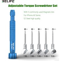 RL-725 6 in 1 Adjustable Torque Screwdriver Set for iPhone 17 Samsung Xiaomi Honor OPPO Magnetic S2 Steel Openning Repair Tool