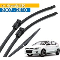 Erick's Wiper Front & Rear Wiper Blades Set For Hyundai I30 2007 - 2010 Windshield Windscreen Window Rain Brushes 24"+18"+12"