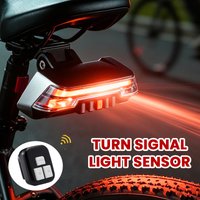 Bike Rear Light 18650 Build-in Rechargeable COB Cycling Rear Turn Signal Sensor Wireless Remote Control Bicycle Tail MTB Light